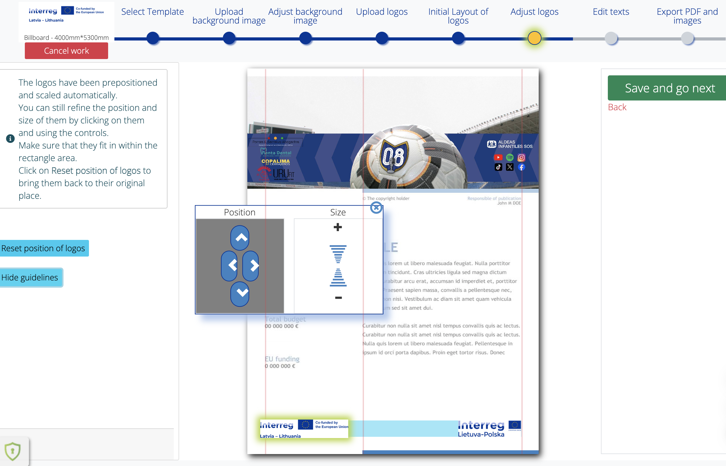 interreg poster generator